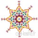 FindSomethingDifferent Stickers de Fenêtre de la gamme Karma Ohm Mandala Fleur - B01LWUINMD